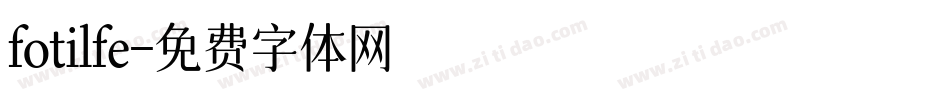 fotilfe字体转换