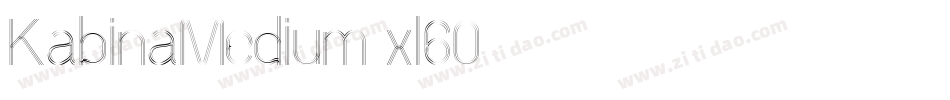 KabinaMedium-xl60字体转换