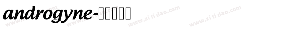 androgyne字体转换
