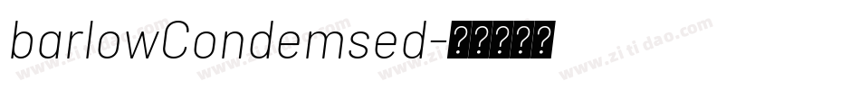 barlowCondemsed字体转换
