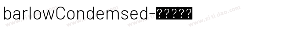 barlowCondemsed字体转换