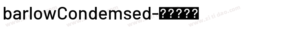 barlowCondemsed字体转换