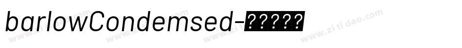 barlowCondemsed字体转换
