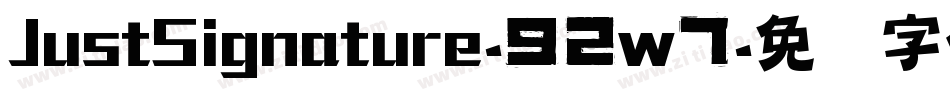 JustSignature-92w7字体转换