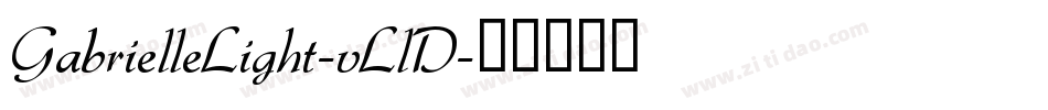 GabrielleLight-vLlD字体转换