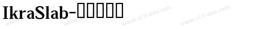 IkraSlab字体转换