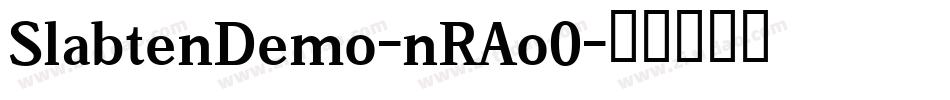 SlabtenDemo-nRAo0字体转换