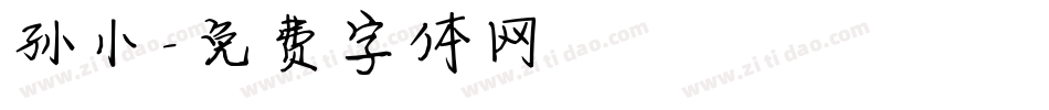 孙小字体转换