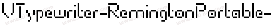 VTypewriter-RemingtonPortable字体转换