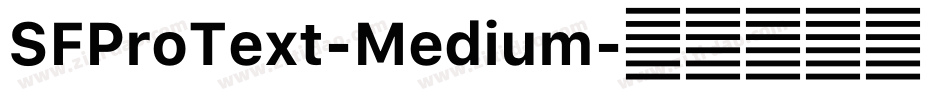 SFProText-Medium字体转换