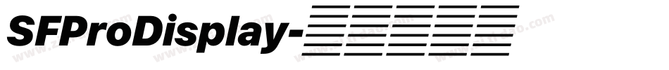 SFProDisplay字体转换