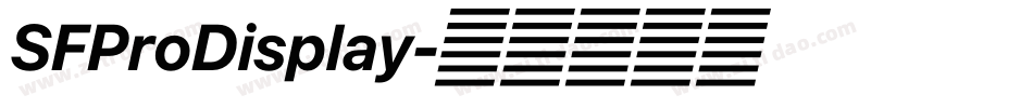 SFProDisplay字体转换