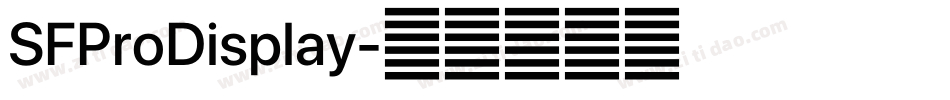 SFProDisplay字体转换
