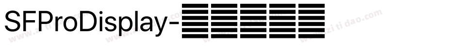SFProDisplay字体转换