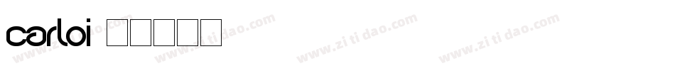 carloi字体转换