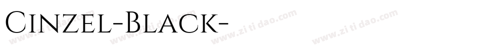 Cinzel-Black字体转换