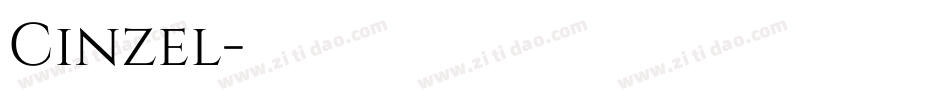 Cinzel字体转换