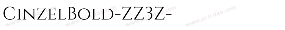 CinzelBold-ZZ3Z字体转换