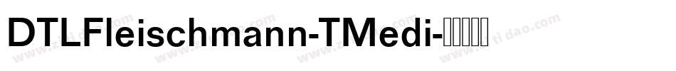 DTLFleischmann-TMedi字体转换