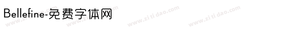 Bellefine字体转换