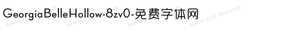 GeorgiaBelleHollow-8zv0字体转换