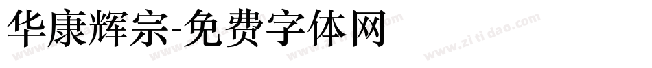 华康辉宗字体转换