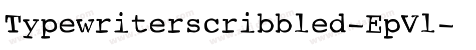 Typewriterscribbled-EpVl字体转换