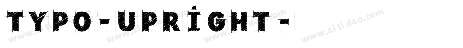 Typo-Upright字体转换