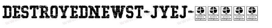 DestroyedNewSt-jyej字体转换