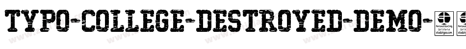 Typo-College-Destroyed-Demo字体转换