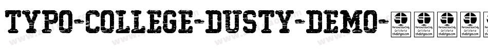 Typo-College-Dusty-Demo字体转换
