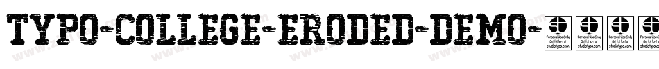 Typo-College-Eroded-Demo字体转换