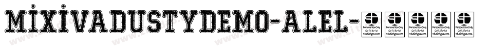 MixivaDustyDemo-AleL字体转换