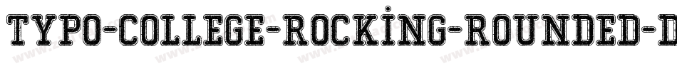 Typo-College-Rocking-Rounded-Demo字体转换