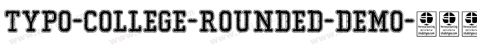 Typo-College-Rounded-Demo字体转换