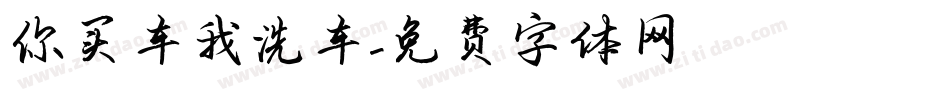 你买车我洗车字体转换
