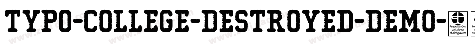 Typo-College-Destroyed-Demo字体转换