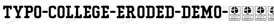 Typo-College-Eroded-Demo字体转换