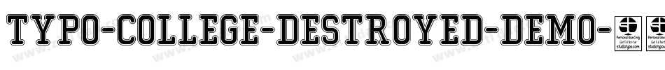 Typo-College-Destroyed-Demo字体转换