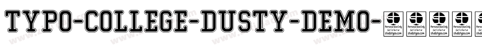 Typo-College-Dusty-Demo字体转换