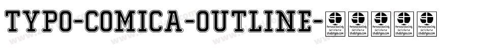 Typo-Comica-Outline字体转换
