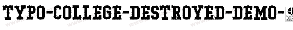 Typo-College-Destroyed-Demo字体转换