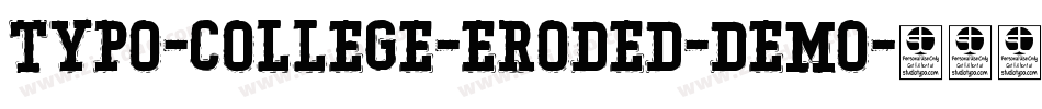 Typo-College-Eroded-Demo字体转换