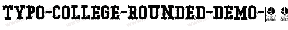 Typo-College-Rounded-Demo字体转换
