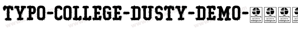 Typo-College-Dusty-Demo字体转换