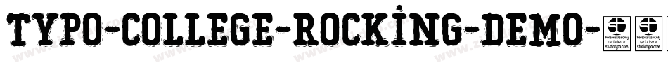 Typo-College-Rocking-Demo字体转换