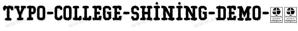 Typo-College-Shining-Demo字体转换