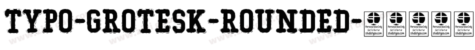 Typo-Grotesk-Rounded字体转换