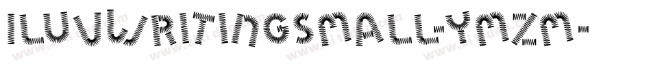 Iluvwritingsmall-ymZm字体转换
