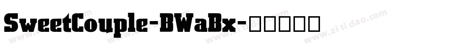 SweetCouple-BWaBx字体转换